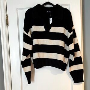 NWT GAP Striped Polo Sweater